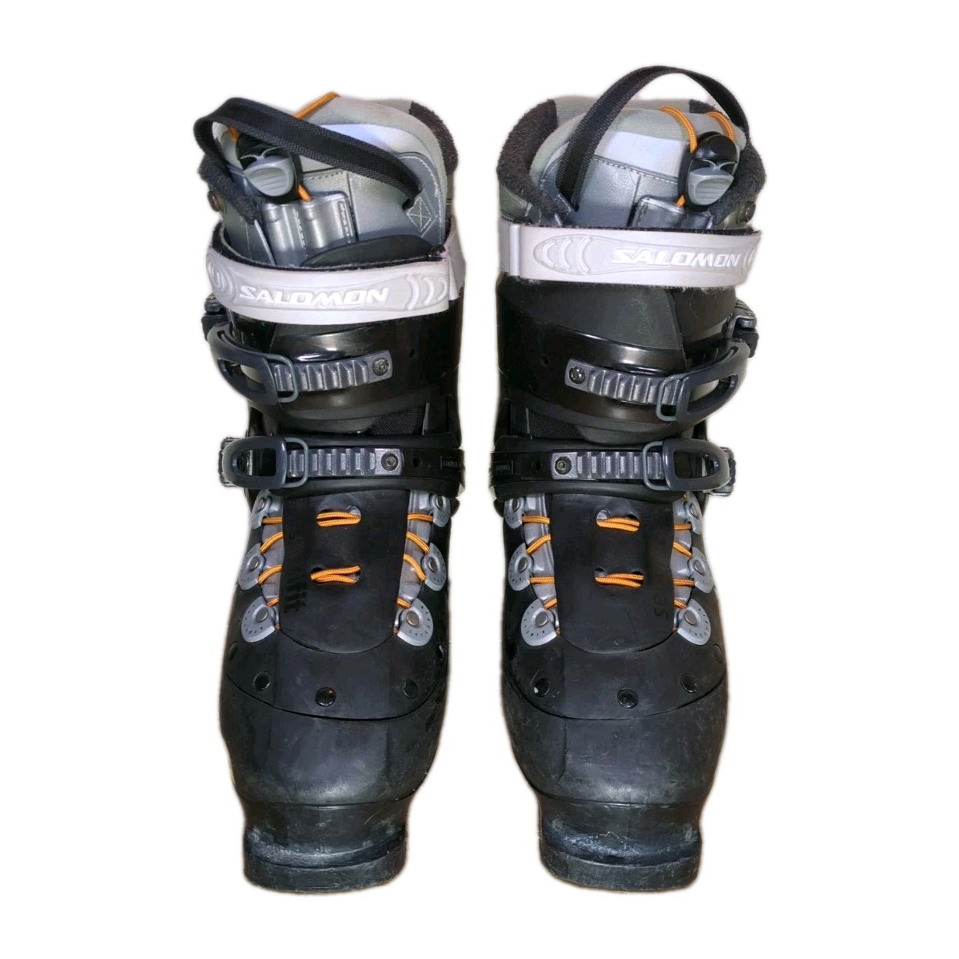 Scarponi da sci Salomon Sensifit Autofit Verse nero arancione grigio fibbia taglia UK 7 5