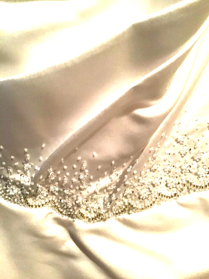 ZURC for Impression NUEVO Vestido de Novia Vestido de Baile Bordado BLANCO 10 Foto 4 de 4