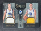 2017-18 Panini Select Stephen Curry/Klay Thompson Double Team Patch Jersey /149