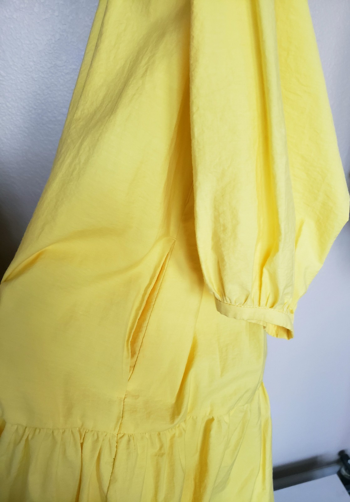 New MaxMara Weekend $575 46IT/fit 12-14US Yellow Multi-Wear Techno Cotton Dress image 7