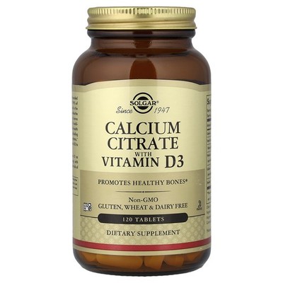 Calcium Citrate with Vitamin D3, 120 Tablets