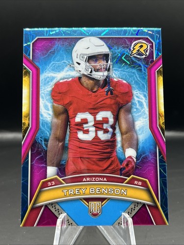 2024 Topps Resurgence Football - TREY BENSON ROOKIE PINK & BLUE SHOCK #101 - Picture 2 of 3