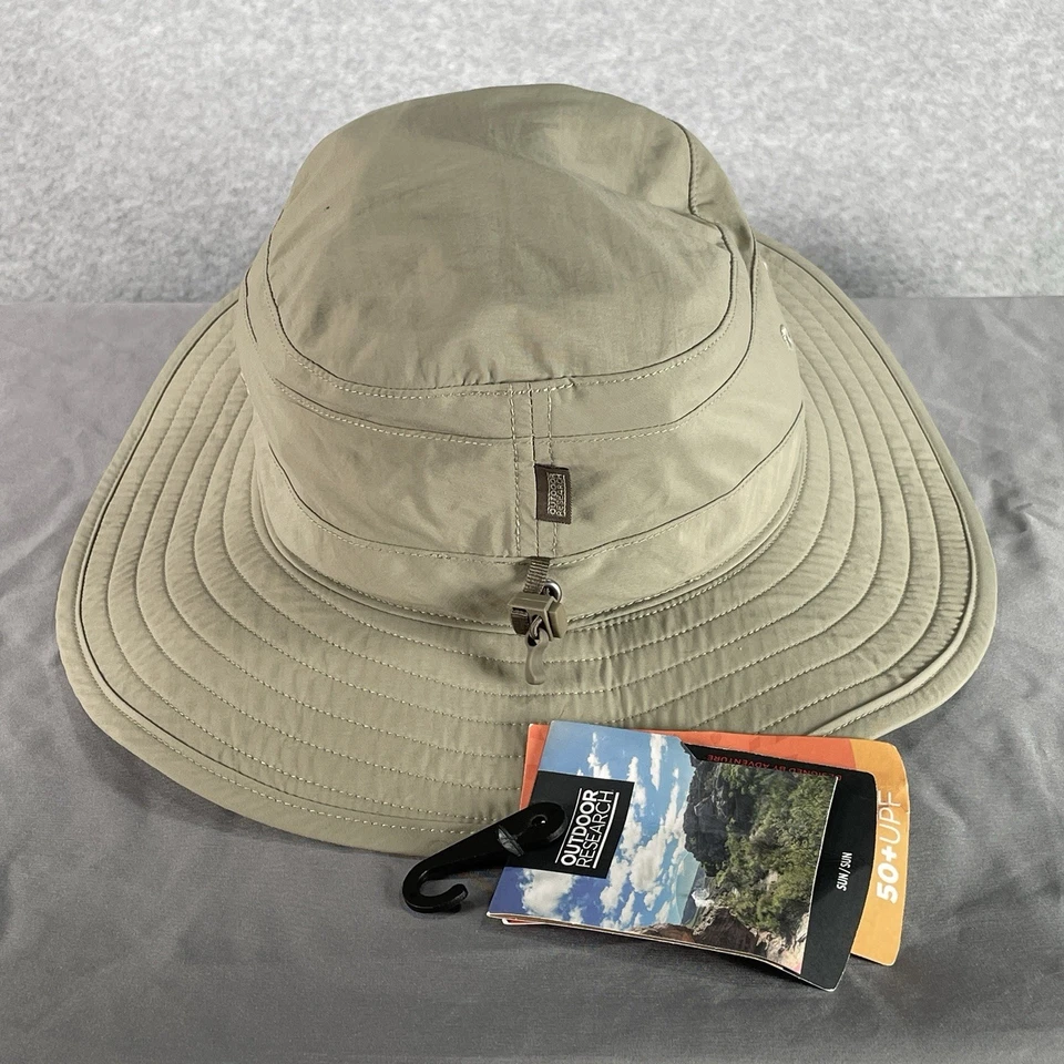 Sombrero de cubo de investigación al aire libre M beige ligero senderismo UPF 50+ Foto 4 de 4