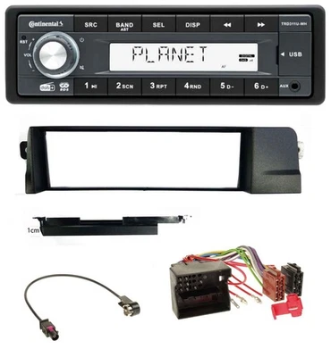 Continental MP3 AUX USB DAB 1DIN Autoradio für BMW 3er E46 Profiversion Quadlock - Bild 1 von 4