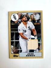 A115 2022 Topps Series 1 Jose Abreu Wood Bat Relic Patch 1987 35th Anniv #87R-JA