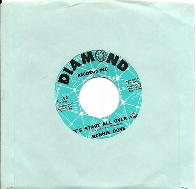 DOVE, Ronnie  (Let's Start All Over Again)  Diamond 198 = VINTAGE VG++ record