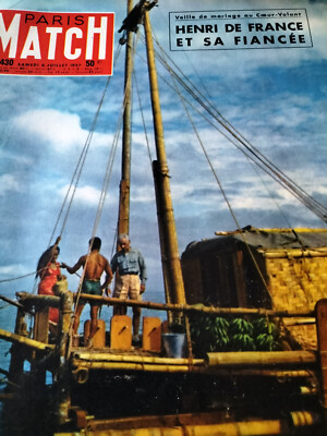 PARIS MATCH (1957) - Alfred SISLEY, le TAHITI-NUI, TOUR de France 1957 Radfahrer