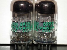 One 1 pcs E88CC 6922 Sylvania NOS NIB Balanced sections Low Noise ECC88 6DJ8