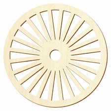 Holz Wagenrad V2 - Deko Basteln 5-50cm