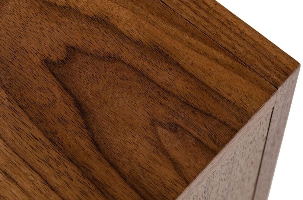 Прикроватная тумбочка из орехового дерева середины века светло-коричневого цвета с одним выдвижным ящиком и одной полкой 114590₽