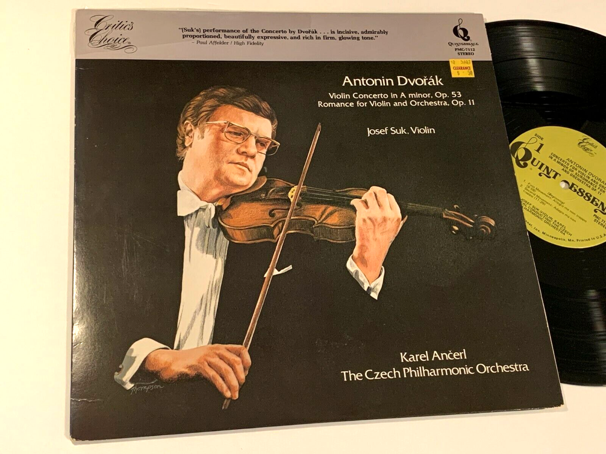 DVORAK Josef Suk NM Ancerl Czech Philharmonic Orchestra Violin