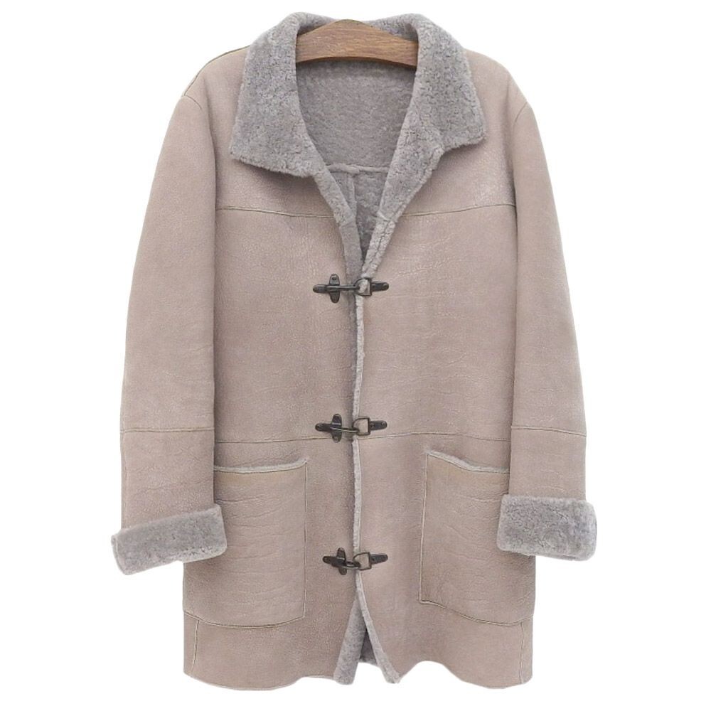 ジャケット・アウター EMPORIO ARMANI Long Mouton Coat Giorgio Armani Lamb Leather Shearling Coat Lamb Skin Size 54 | eBay