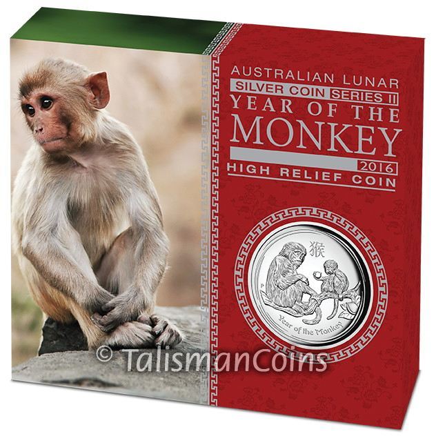 Australian LUNAR 銀貨　申年　2016 2016 1 oz Australian Silver Lunar Monkey King Coins Online l