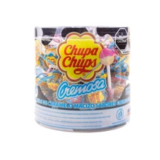 Chupa Chups Cremosa Lollipops Assorted Creamy Flavors 60 Pieces