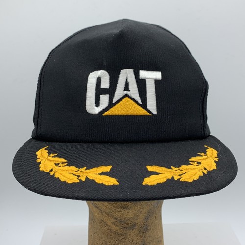 Casquette Snapback Vintage CATERPILLAR York PA - Louisville MFG CO USA - Années 80 Avec étiquette Originale