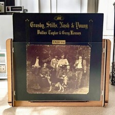 Crosby, Stills, Nash  Young Album 'D j  Vu' Plus LP Storage/Display Crate