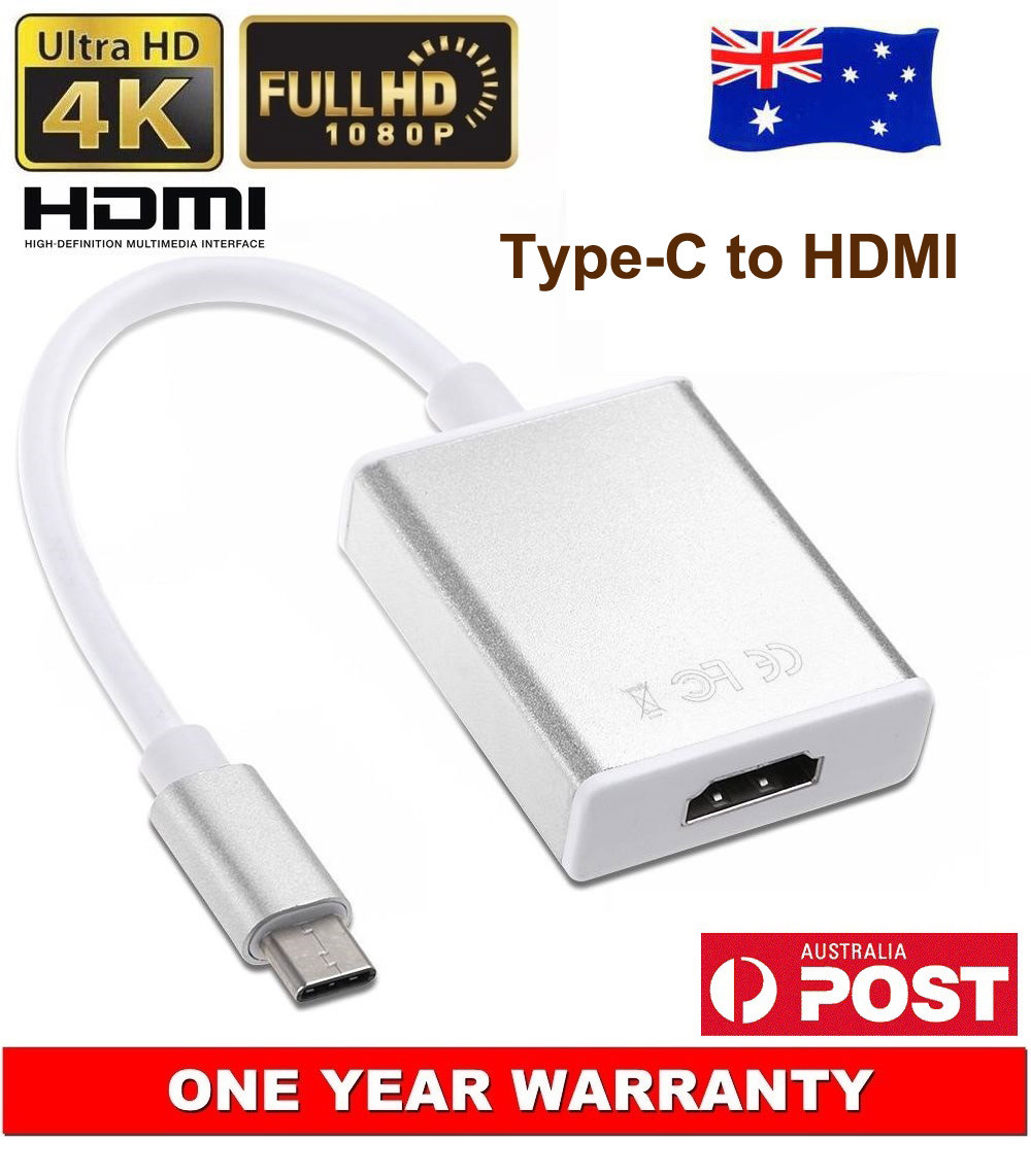 USB Type C USB-C to HDMI 1080p HDTV Adapter Cable for Apple iPad
