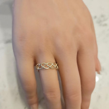 Sterling Silver Minimalistic Weave Ring Size 6