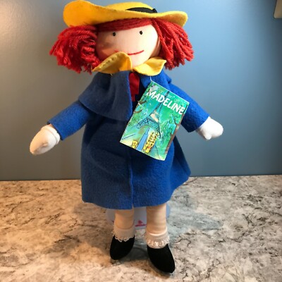 Vintage 1990 Madeline Doll EDEN Dress-able Rag Plush Doll 15