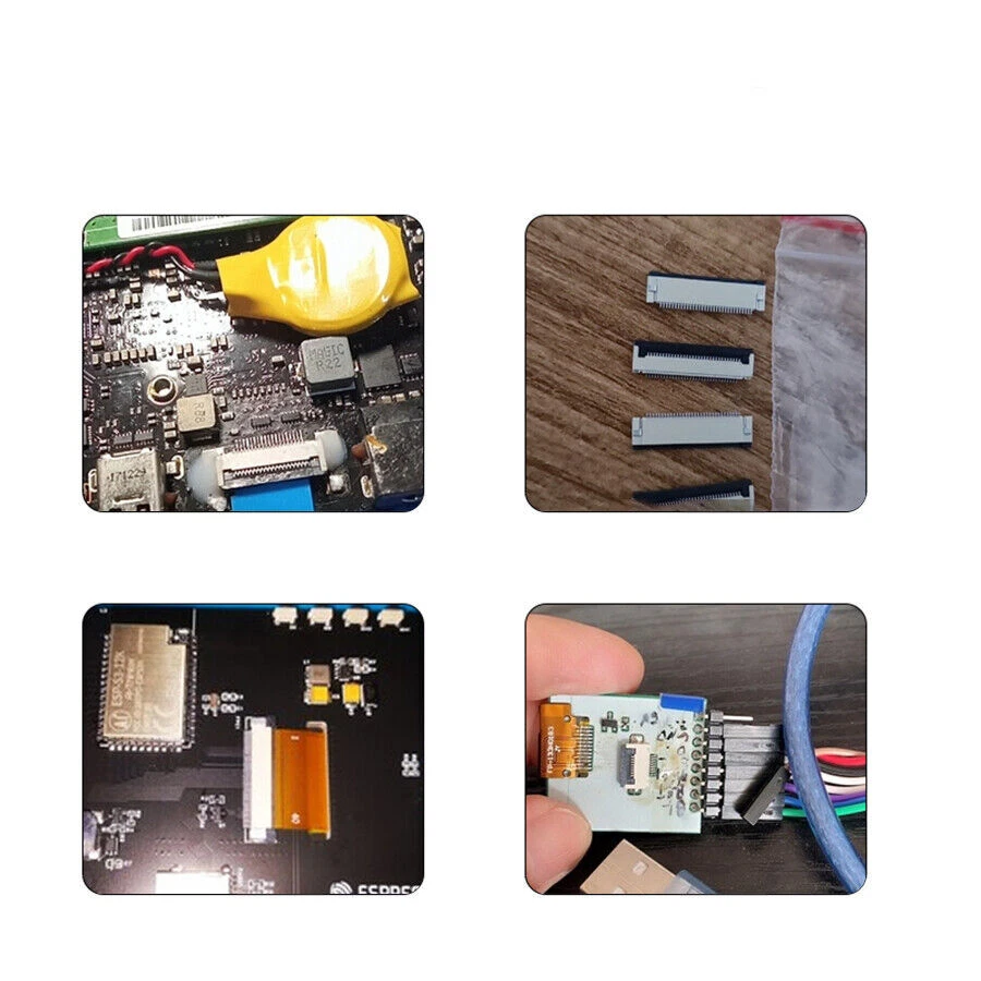 0.5mm/1.0mm Pitch FFC/FPC Flat Cable Connector Socket 4 Pin to 40 Pin Top/Bottom - Image 4 of 4