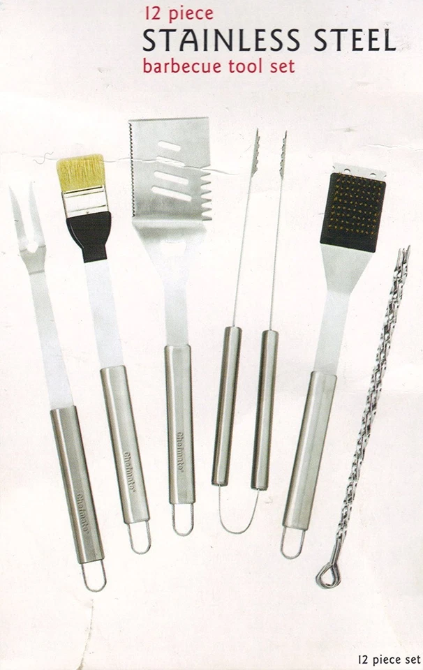 Chefmate 12 pc. Stainless Steel Barbecue Tool Set () - Image 2 of 4