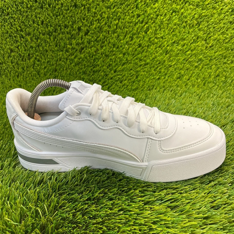Puma Skye Metálico Blanco Plateado Mujer Talla 10 Correr Caminar Zapatos Tenis Foto 4 de 4