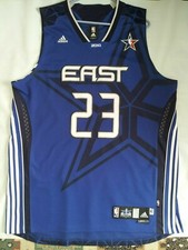 VINTAGE ADIDAS 2010 NBA ALL STAR GAME #23 LEBRON JAMES AUTHENTIC JERSEY SIZE XL