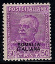 Somalie 1930 Sass. 139 Neuf ** 80% 50 c. lilas