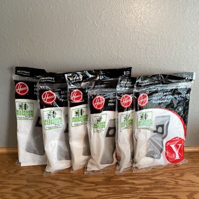 Hoover Vacuum Cleaner Bag Allergen Filtration Type Y 6 X 3 bags (18 Bags)