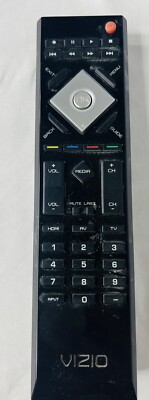 USED Vizio TV Remote Control Model VR15 0980-0306-0302 Black Tested Working OEM