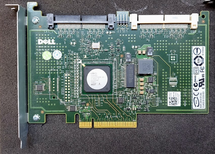 LOT OF 4 Dell UCS-61 SAS RAID Controller Card JW065