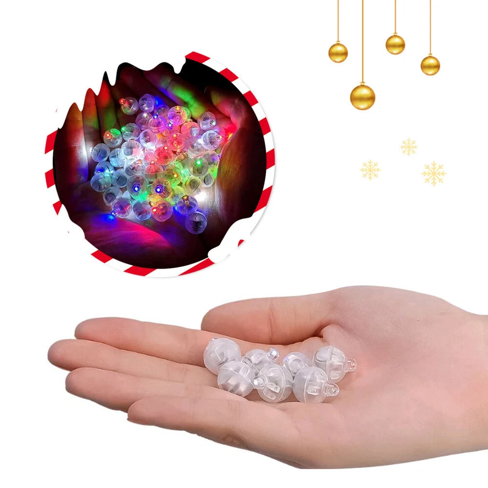 10Pcs LED Balloon Lights Tiny Wireless Battery Small Round LED Ball Party Decor - Image 3 of 4