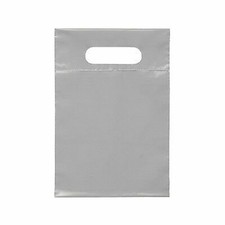 Die Cut Handle Plastic Bags with handle Merchandise Low Density Large 15x18x4