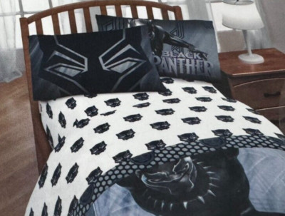 3 pc Marvel Studio Legacy Black Panther Twin Sheet Set NIP