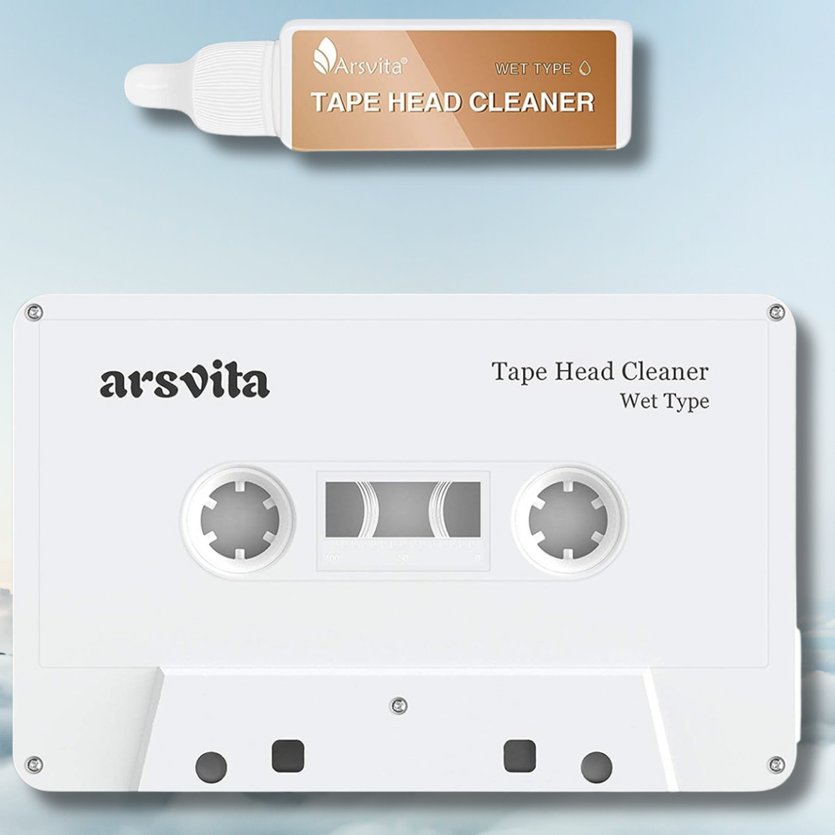 Audio Cassette Head Cleaner Tape Cleaning Kit for Home/Portable/Car Cassette Pl