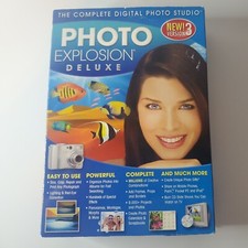 Photo Explosion Deluxe Version 3 CDs Booklet For Windows 2000 XP Vista Sealed