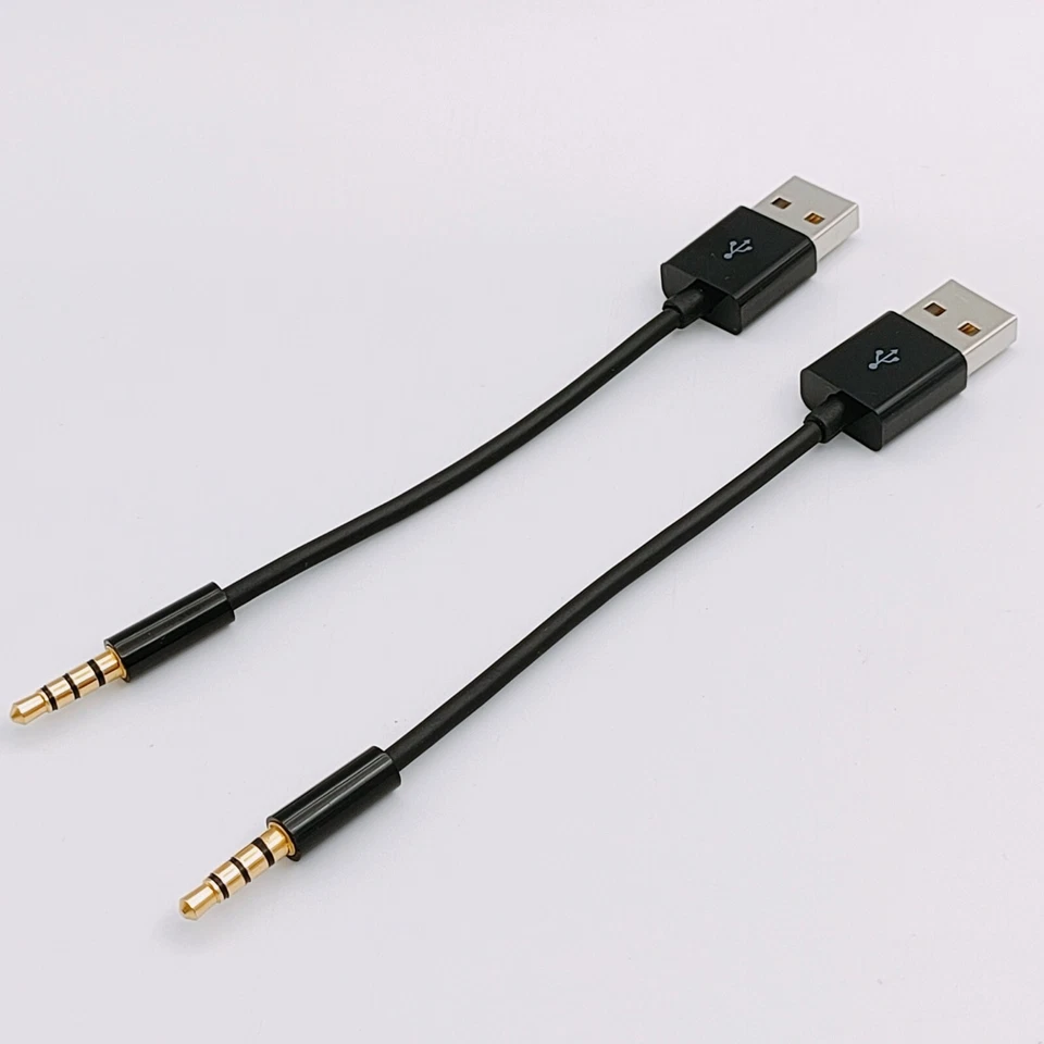 USB 3.5mm Data Sync Charger Cable Cord For Apple iPod Shuffle 3 4 5 6 7 Gen - Image 2 of 4