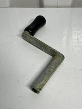 Marine engine starting hand crank handle chromed brass
