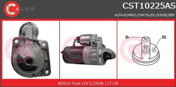 Démarreur anti-panne pour Jeep Grand Cherokee I 2.5 TD et Alfa Romeo 33 1.8 TD