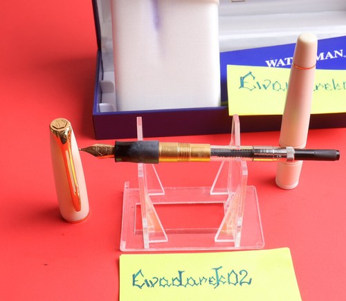 Waterman Charleston FP, Ivory Edition, GT, Gold M Nib, Box, Used, RARE - Picture 10 of 14