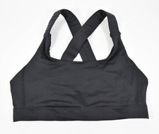 Danskin Now Black Crossback Unpadded Pullover Sports Bra Sz M 8-10 