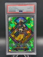 2021 Panini Prizm NaJee Harris Green Ice-Emergent Rookie PSA10 #E13 🔥🔥🔥