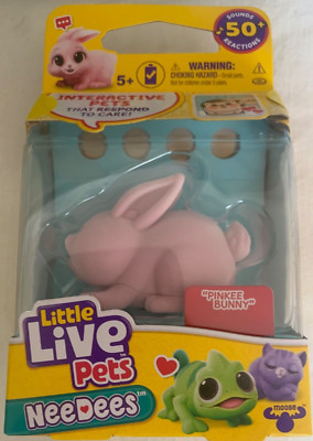 Neu Needees interaktives Kleintier Pinkee Bunny Kaninchen ab 5 Jahren