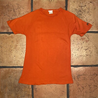 Vintage Hang Ten Orange T-Shirt 70's 80's Size S SURF SKATE