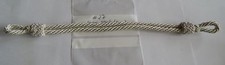 Schirmm&uuml;tzen Kordel Lurex silberfarben 6mm Offizier (mk27)