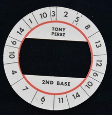 Cadaco All Star Baseball Board Game 1969 ERROR Disc- Tony Perez - 2nd Base HOF