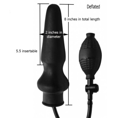 X-Large-Inflatable-Anal-Butt-Ass-Plug-Dong-Expandable-Pump-Huge-Expand-Dildo 