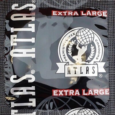 Atlas Extra Large (XL) Silky Smooth Premium Latex Lubricated Bulk  1000 Condoms