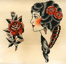 Sailor Jerry Tattoo Art 14 x 11 Photo Print