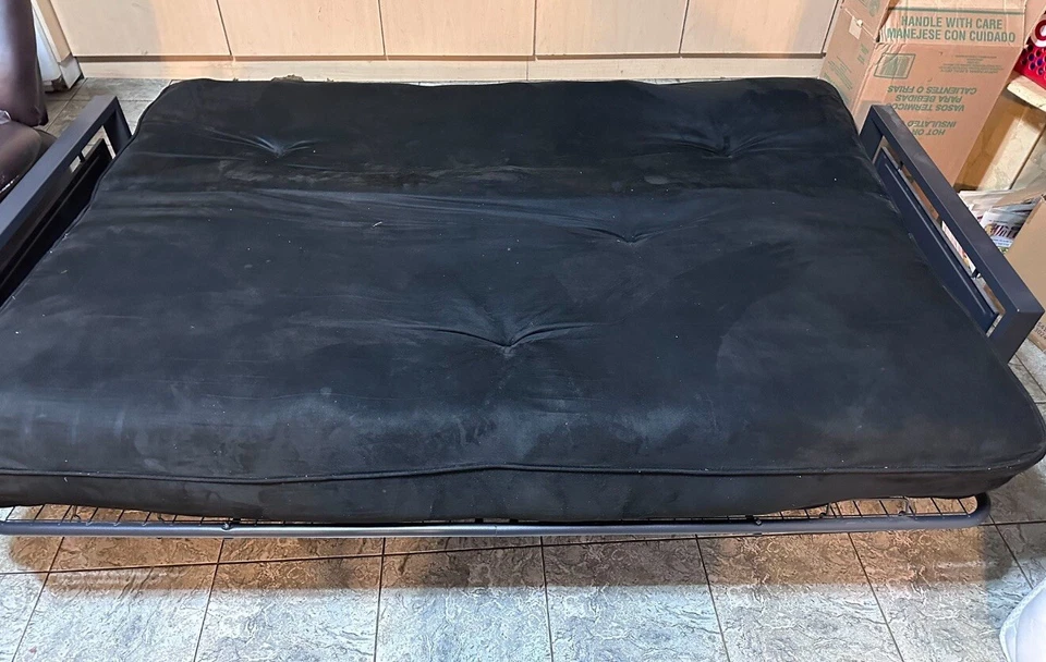 Черный футтон с рамой и подушкой (бесплатная доставка) - Изображение 2 из 3